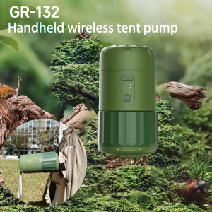 GR-132 tent air pump high pressure 12psi air pump outdoor 25L/min 40L/min Flow air pump 25w power cordless air pump with air pressure sensor