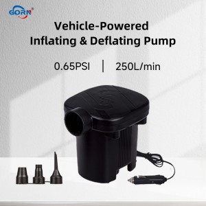 GR-308E Portable Car Charger Air Pump Electric Mattress Air Pump For Camping Mat Inflatable Bed Inflatable Mattress Swimming Ring Inflatable Sofa