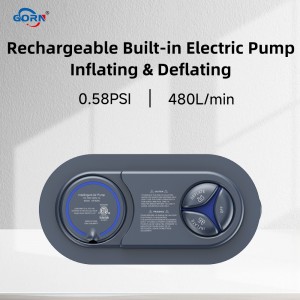 GR-609 Built-in Electric Air Pump For Air Beds，Fast Inflate And Deflate，480 L/min, Built-in Air Pump Supplier，Manufacturer